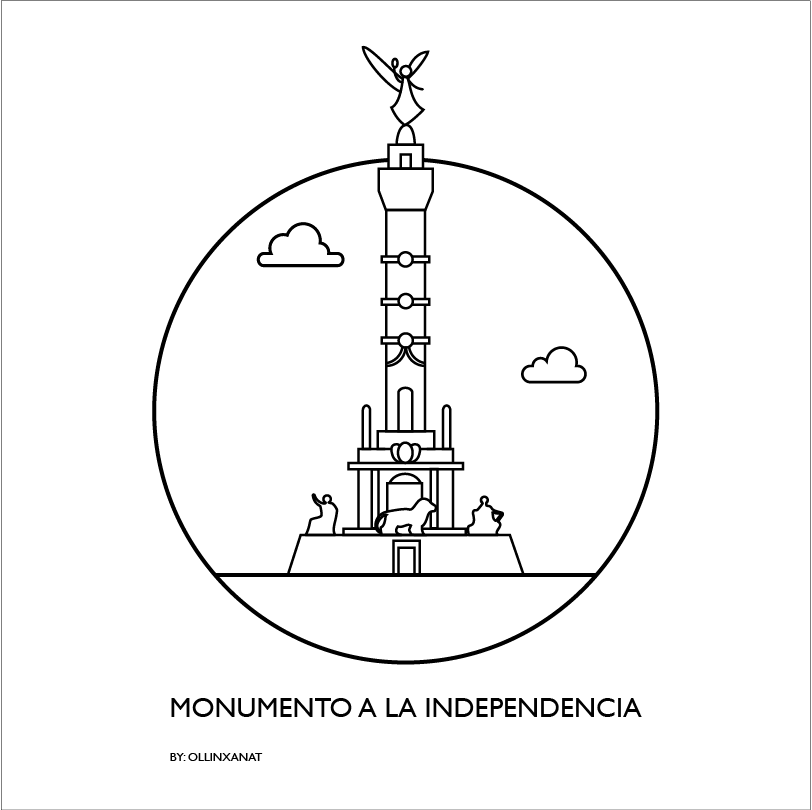 mexico mexicanicons Icon Icondesign flatdesign minimaldesign design graphicdesign Landmark mexicocity