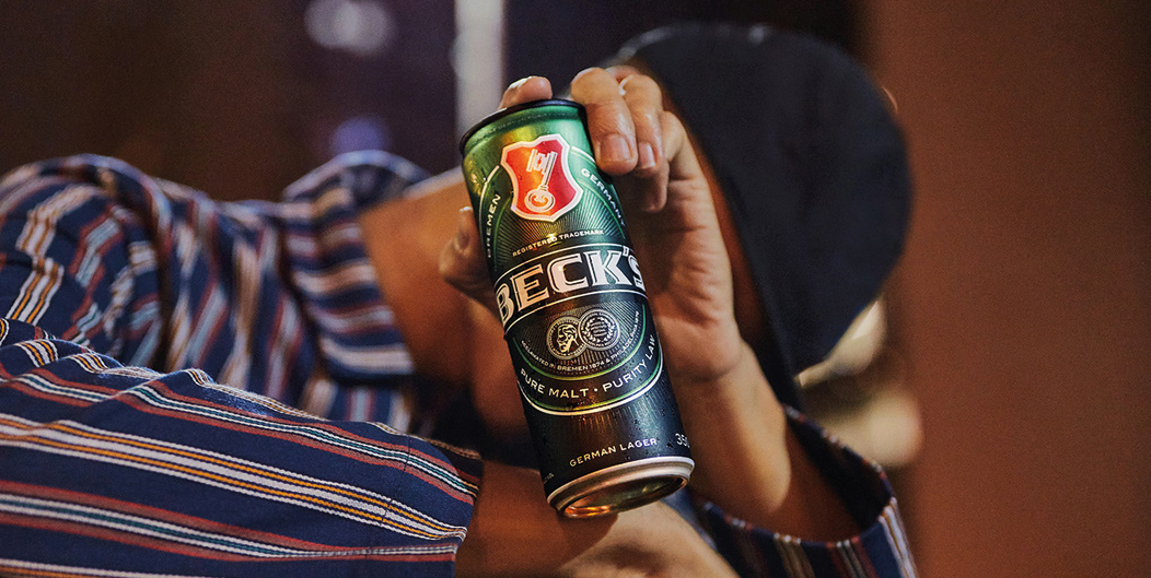 beck's beer branding  graphic design  Hardcuore Packaging