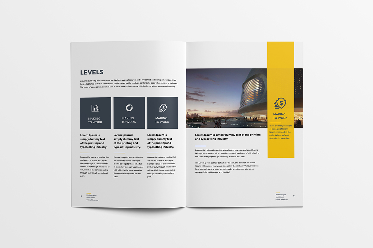 16 pages a4 Brochure Catalogs business business catalog catalog template catalogs Catalogue Catalogue template  clean clean catalogue corporate customisable Customize