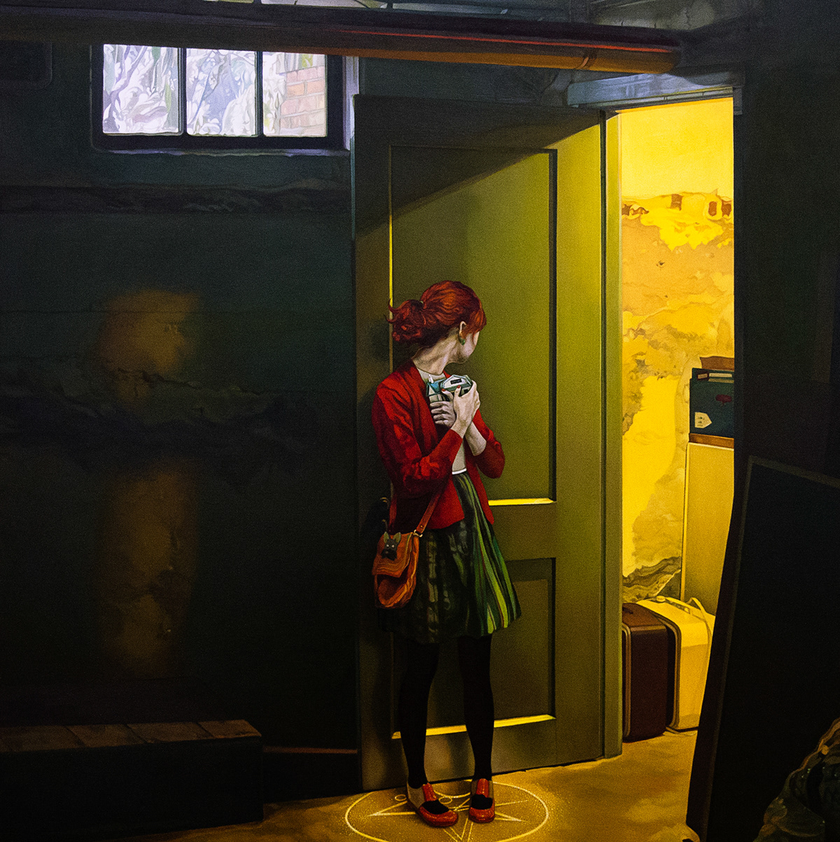 Oil Painting art jolene lai female artist graphite a beautiful haunting painting   artist installation