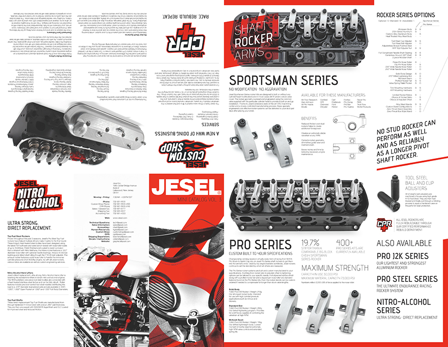 folding brochure catalog handout trifold Mini Catalog poster automotive   Racing