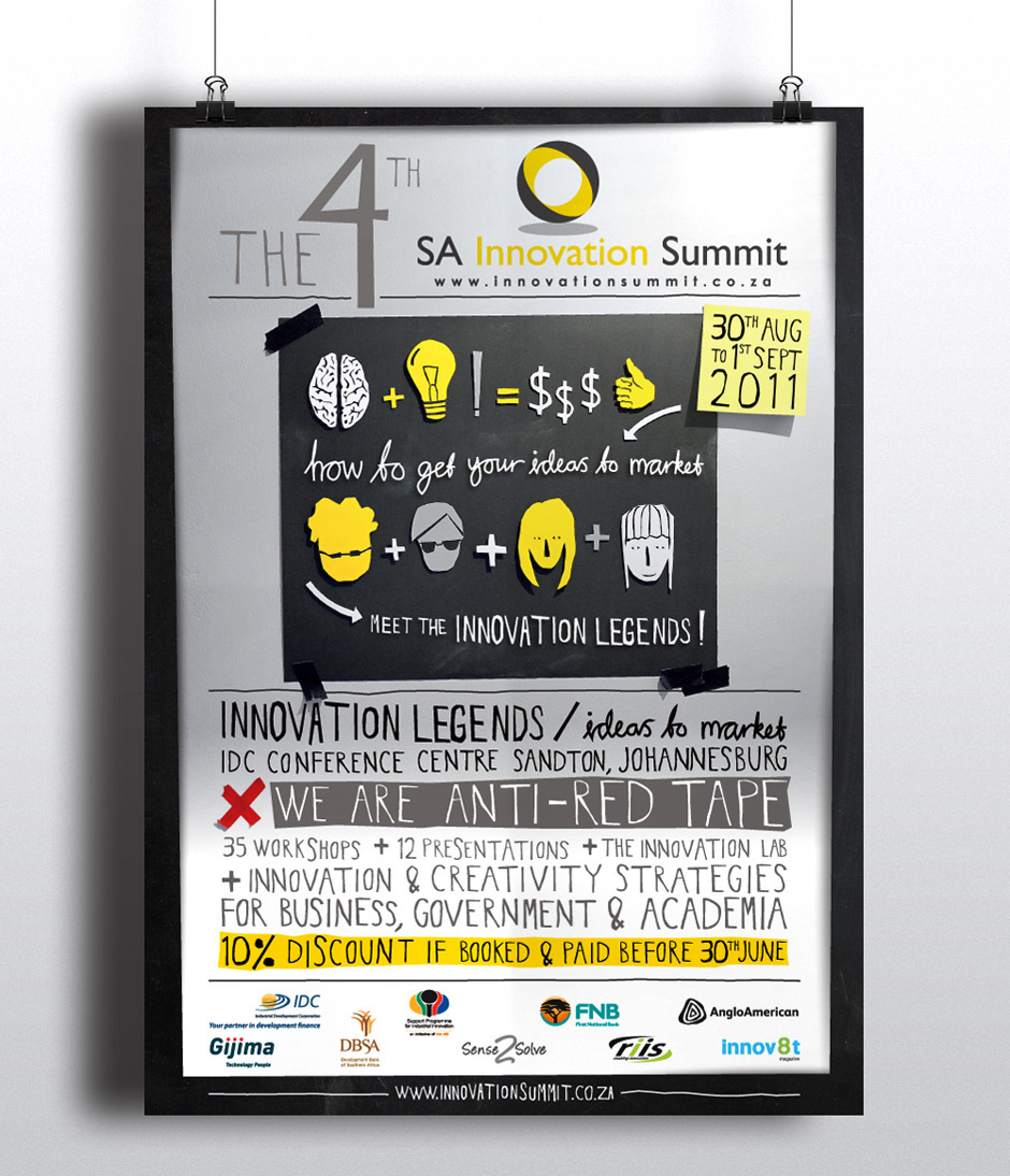 innovation Black Book creative black publication innovation summit south africa Layout upcycle book identity campaign