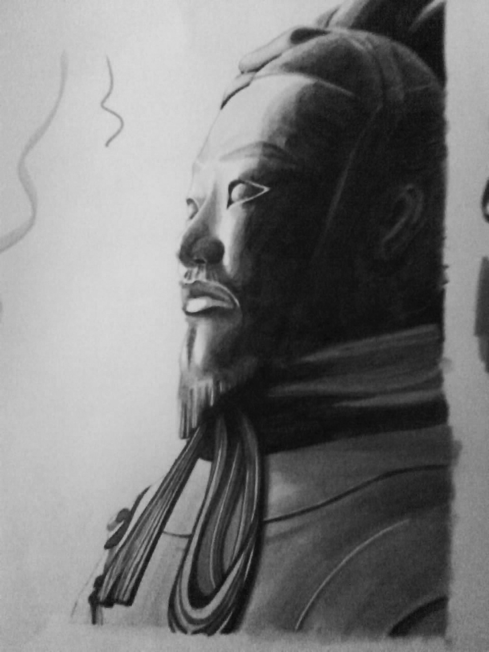 emperor china copic markers first emperor grayscale statue