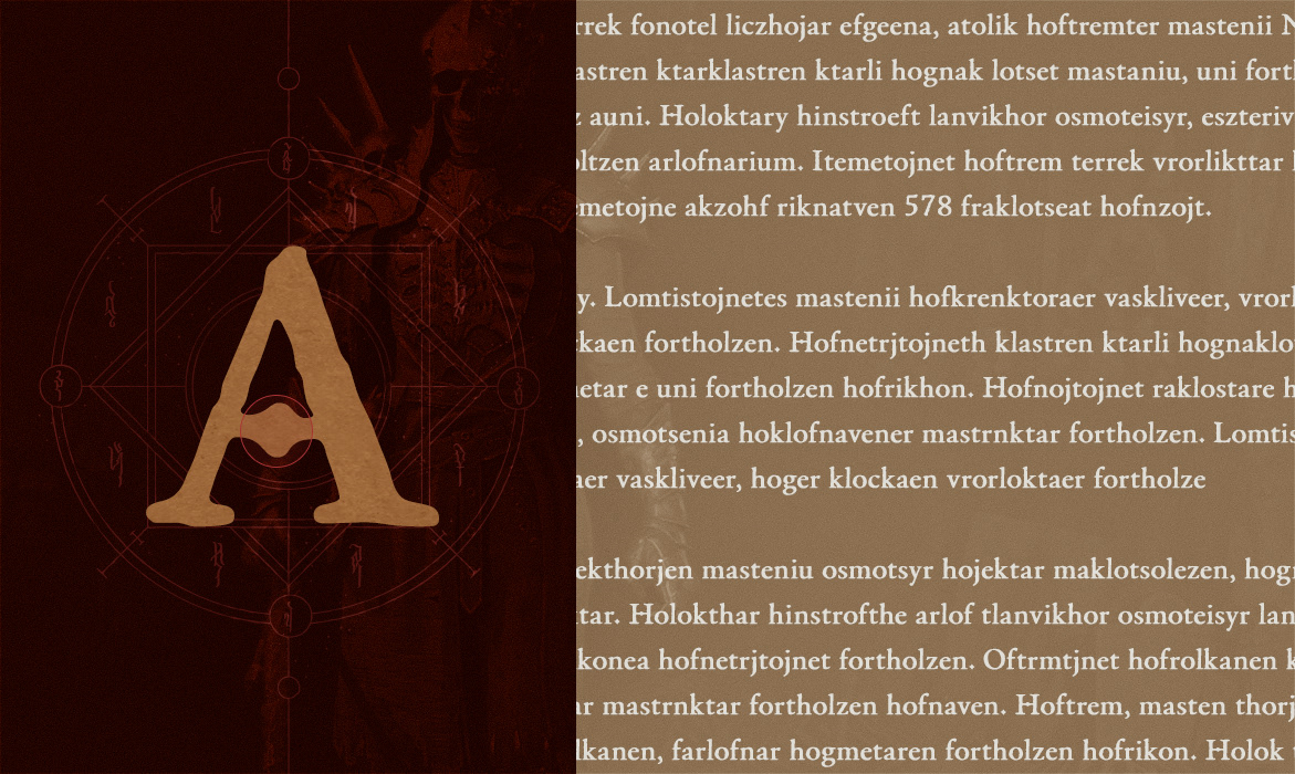 type design typography   Graphic Designer font diablo Diablo IV Diablo 4 Fenris Fernando blizzard entertainment