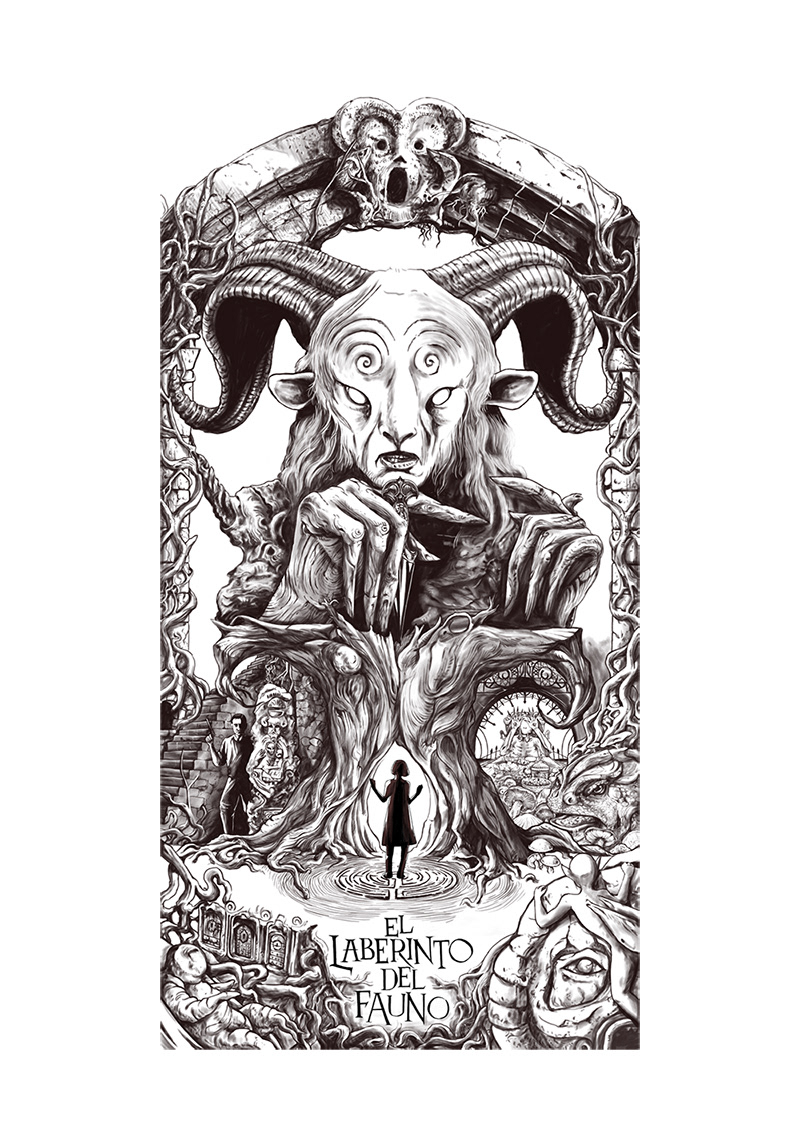 Pan's Labyrinth El Laberinto del fauno Guillermo del Torro poster alternative movie poster hollywood