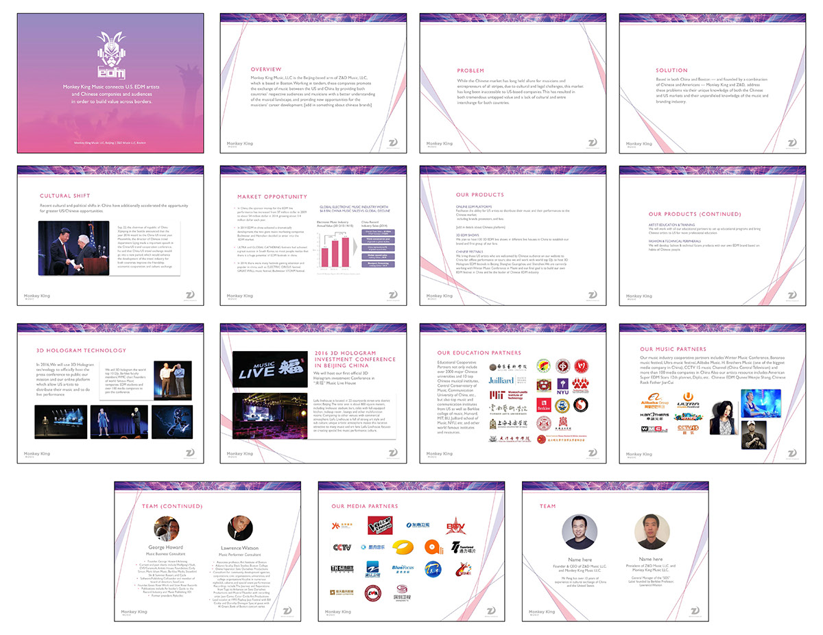 Powerpoint corporate powerpoint template powerpoint template edm monkey king music
