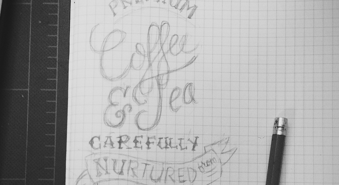 coffeebean  lettering  handcrafted type HAND LETTERING sign painting illustrate