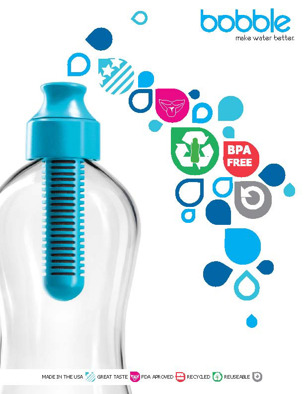 bobble graphic design  Water Bottle Technology water