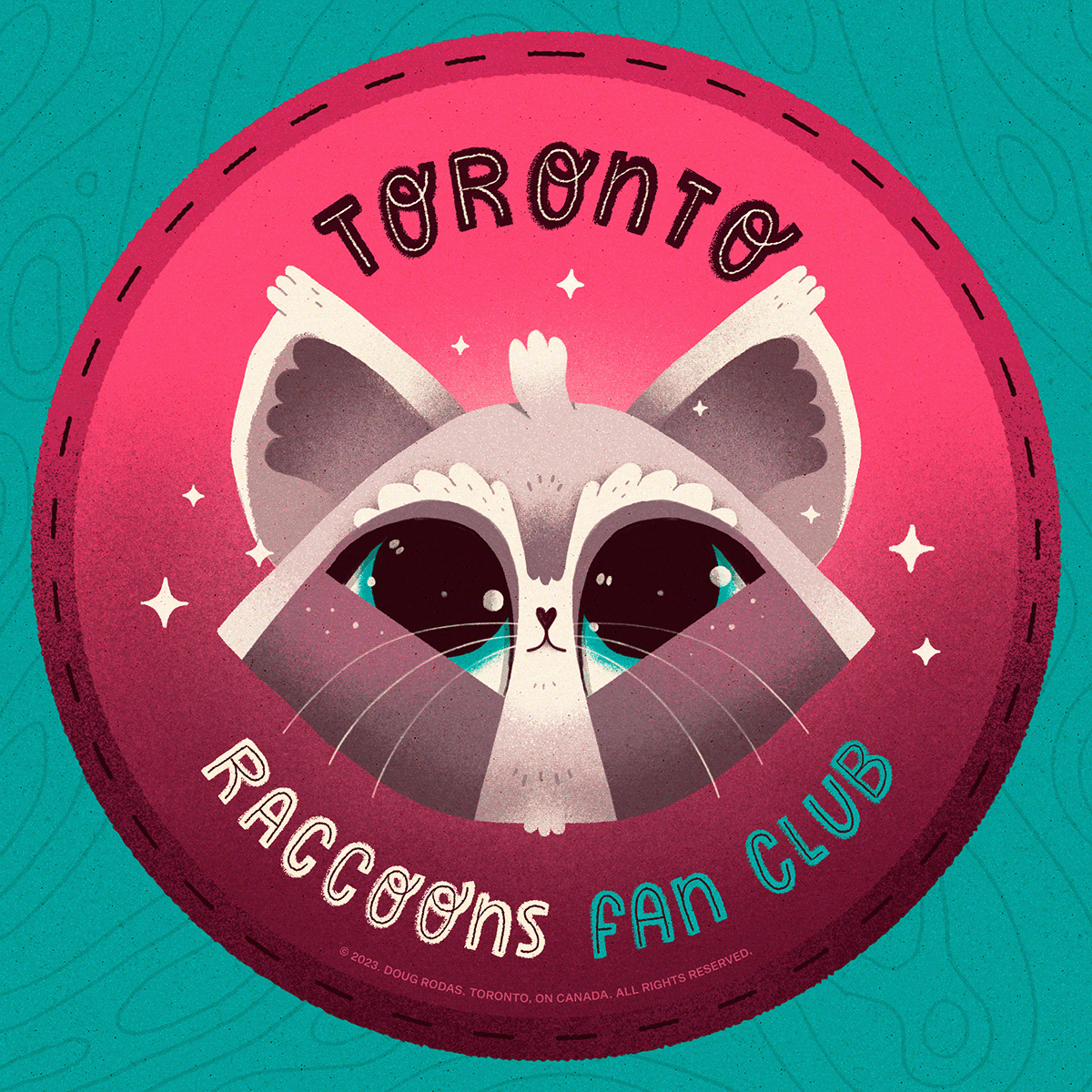 Toronto raccoon badge Canada raccoons