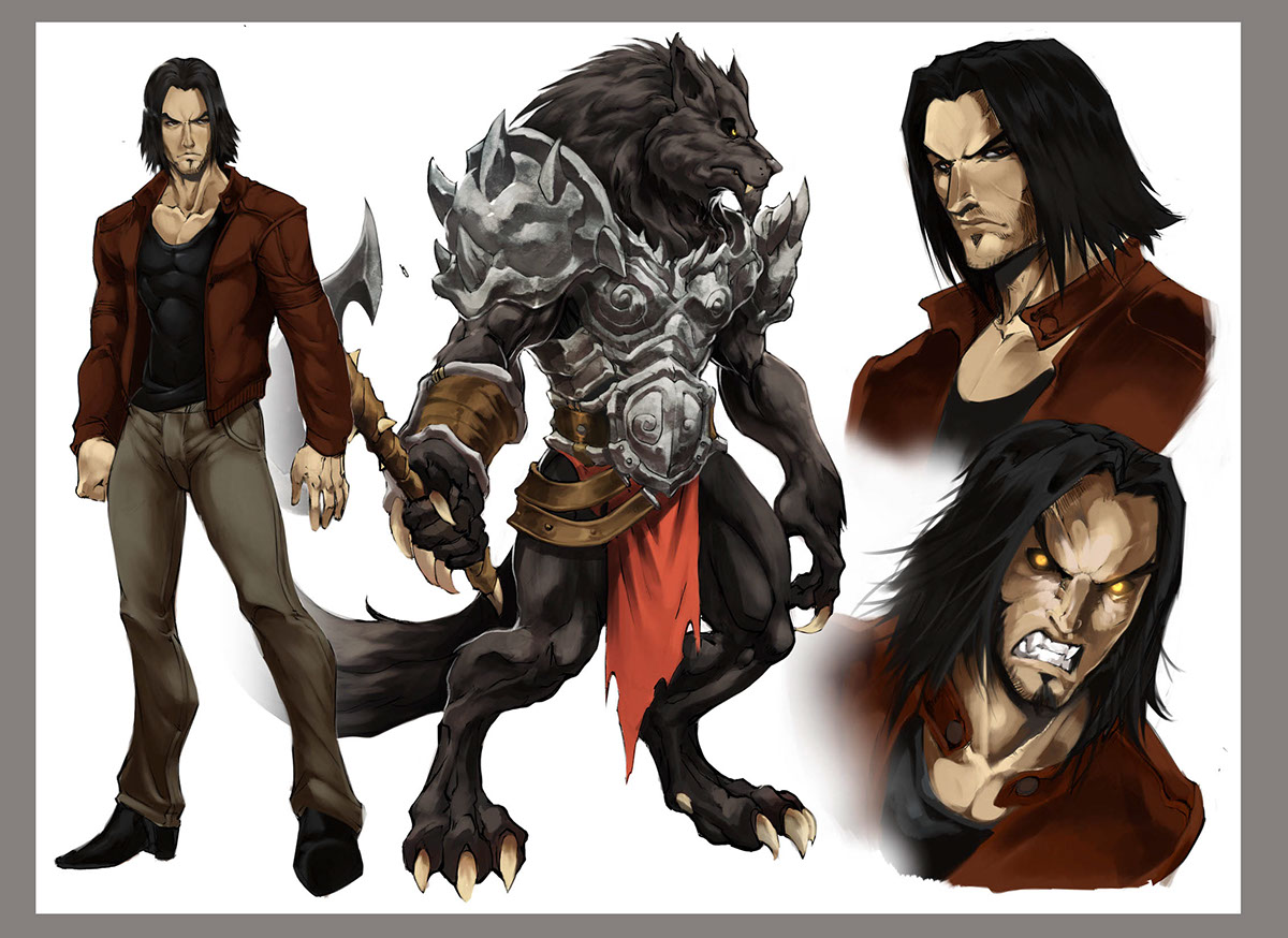 comic art Werewolf Vampires wolf underwold books