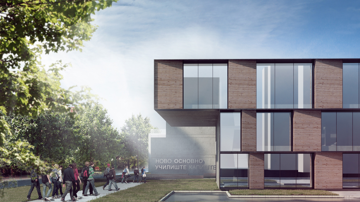 Competition school 3D 3D Visualization visualization Render 3ds max vray