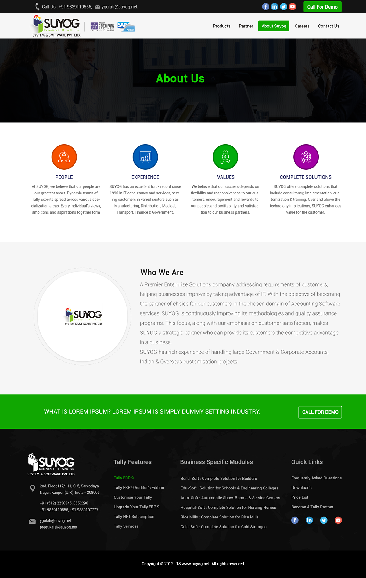 website themes Themes design Design for Software software development development company uidesign UX design Outline Systems India Tally Experts