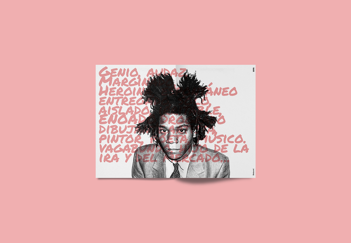 Basquiat festival Gabriele diseño grafico Jean-Michel Basquiat graphic design tipografia editorial libro revista expo magazine book