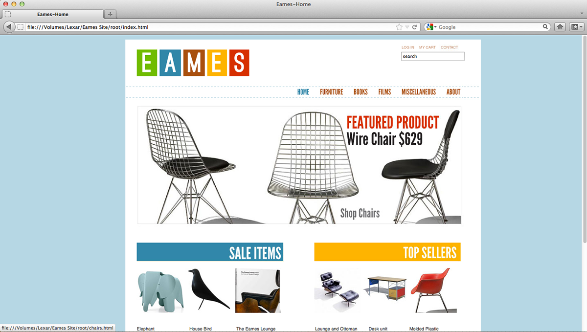 store EAMES Website