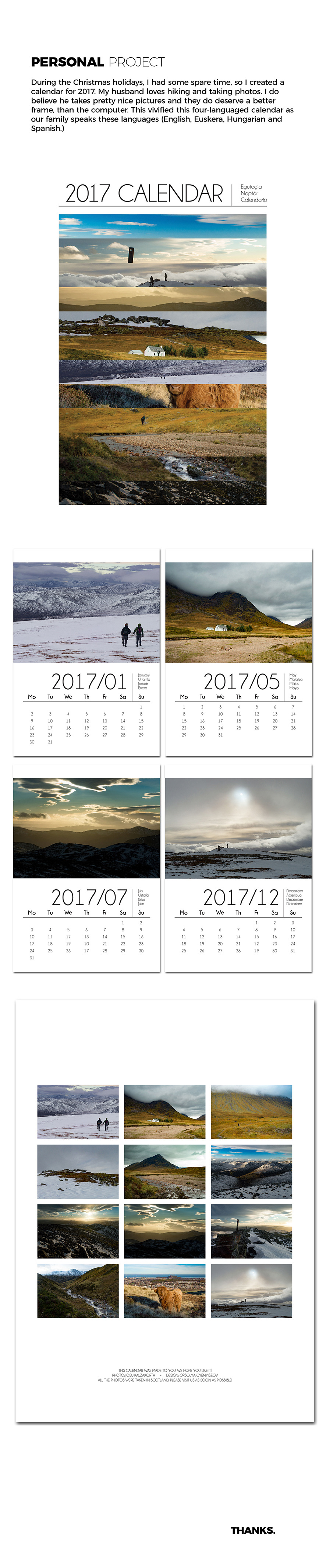 photograpy Illustrator graphic design  calendar