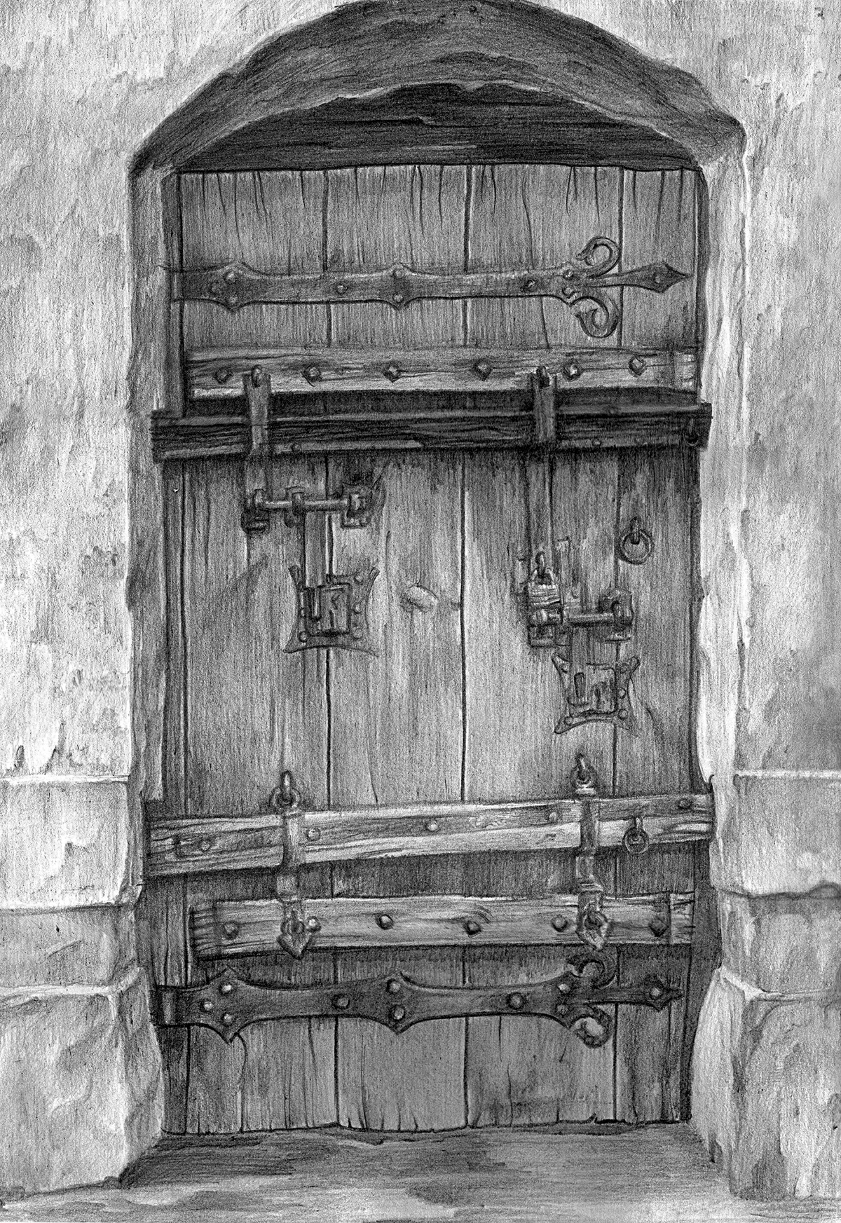 krakow cracow sight old town door wood church market Hall tower