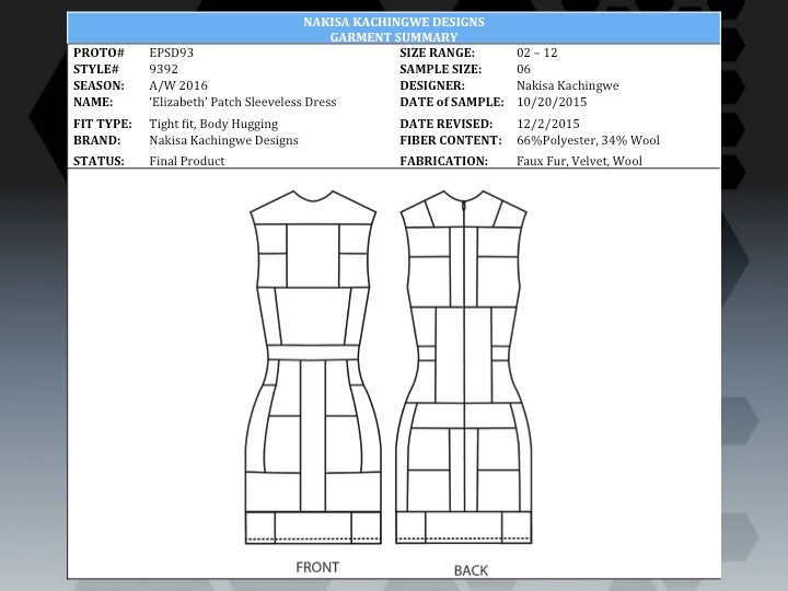 Collection development apparel design designer student knit knits knitwear draping patternmaking sewing Fur