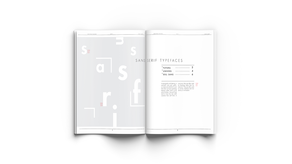 typography   Type Specimen typefaces graphic design  print design  Layout design experimental type book