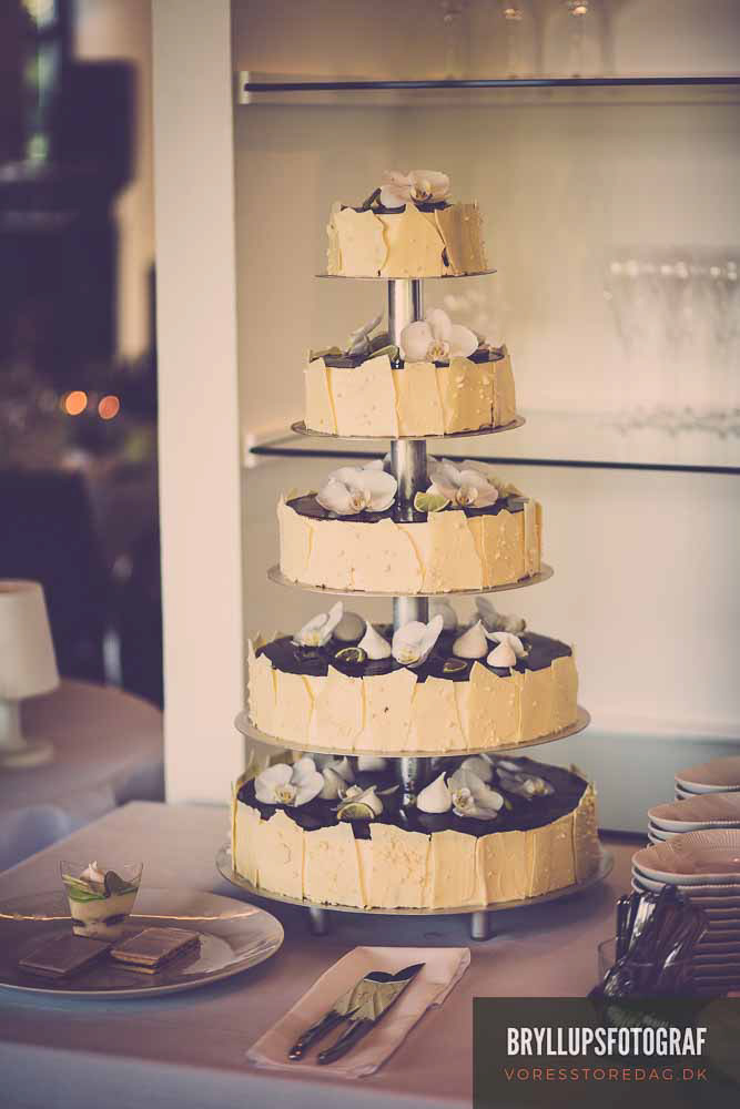 Image may contain: birthday cake, wedding cake and cake
