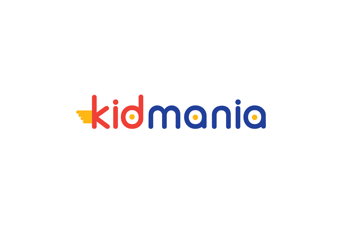 brand logo kods shoes shop identity colorful kidmania branding 