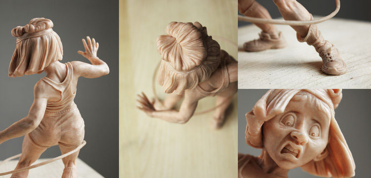 sculpting  clay super sculpey analog puppet