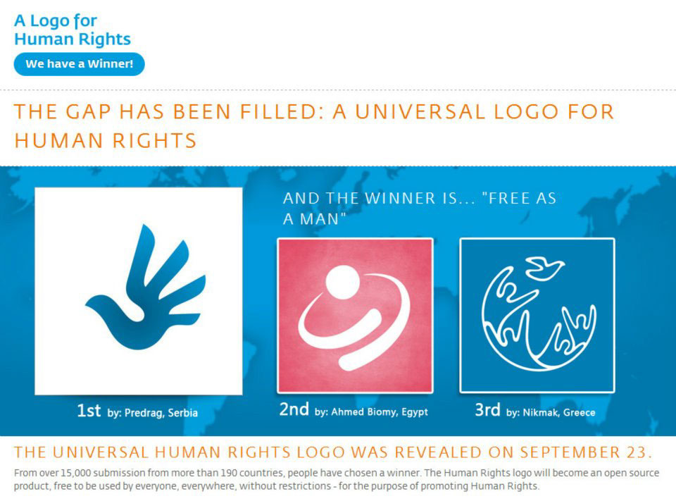 Adobe Portfolio Human rights contest logo concept