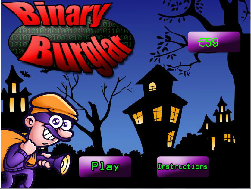 binary burglar binny AS3 Flash