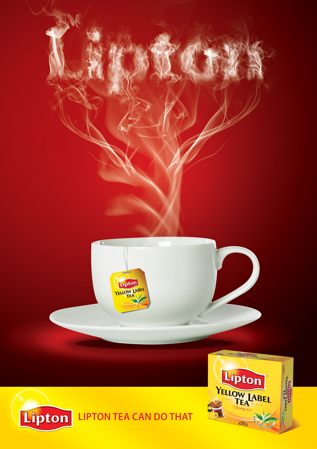 Lipton tea green tea Unilever poster creative paint retouch drink ramy mohamed