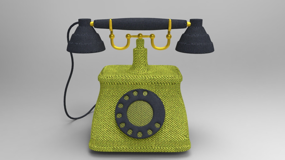 phone vintage Luana Viana 3D 3D phone