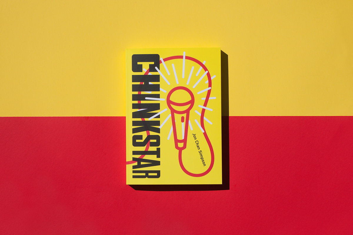 Chinkstar Coachhouse book novel yellow red monkey ape rap hip hop microphone