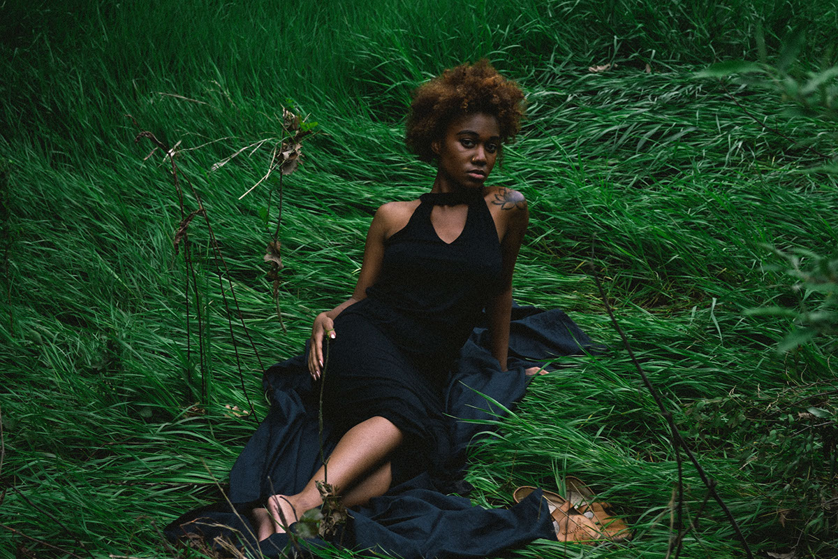 fashion photography sleeping beauty woods forest Nature Natural lighting narrative summer model series