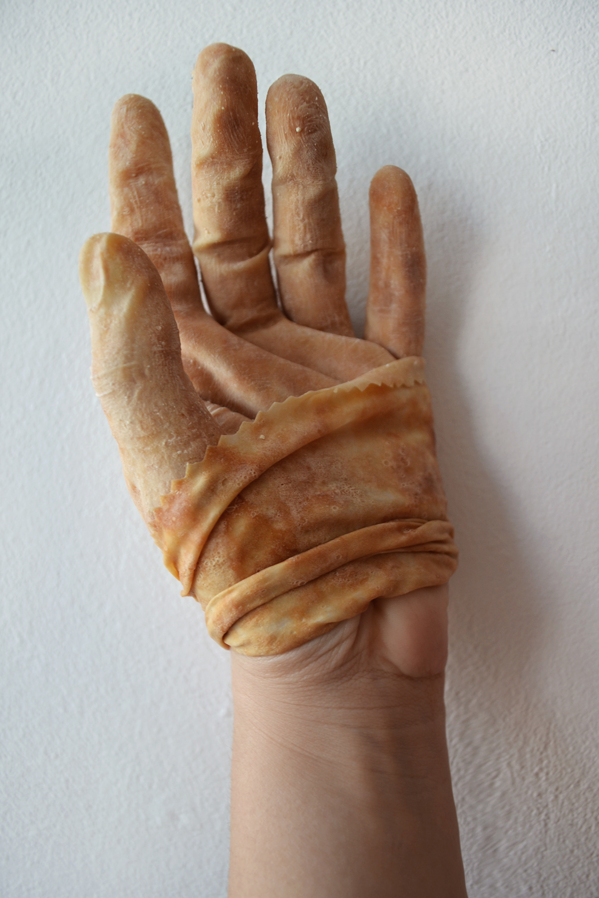 art gloves hands print