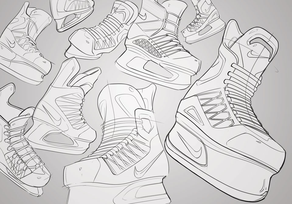 Nike hockey concept Traq skate shoe shoes skates hockey skate Hockey concept nike hockey footwear equipment
