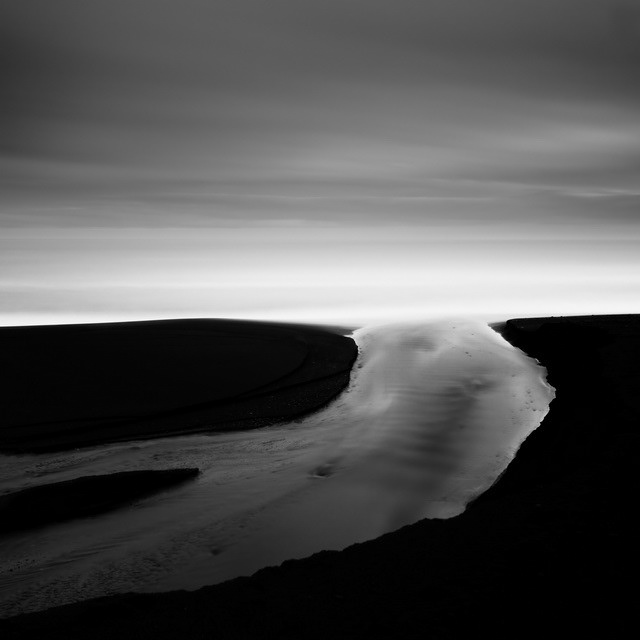 iceland long exposure Landscape black and white b&w seascape