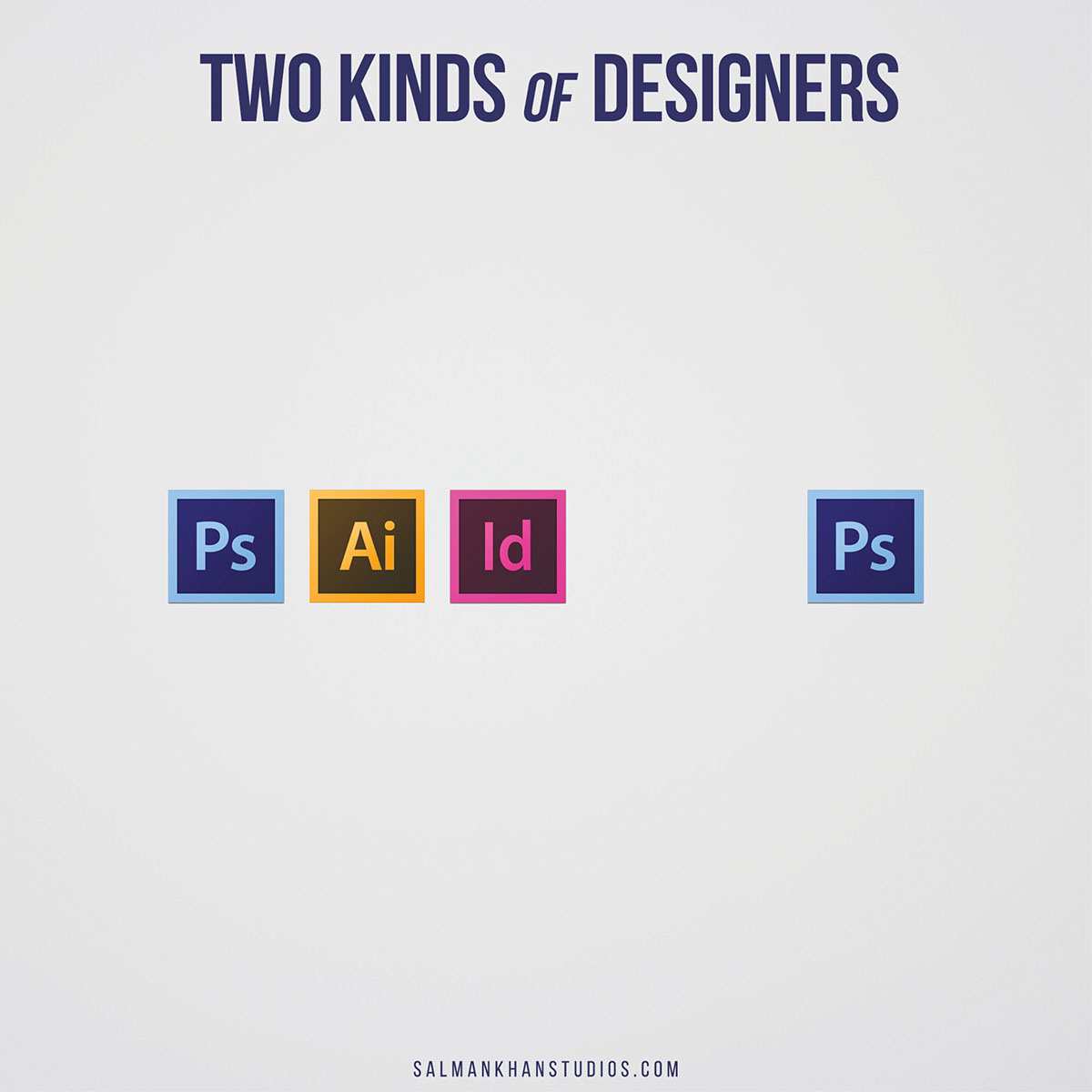 Simply Sal Khan Simply Kreative 2 Kinds of Graphic Designer Poster series