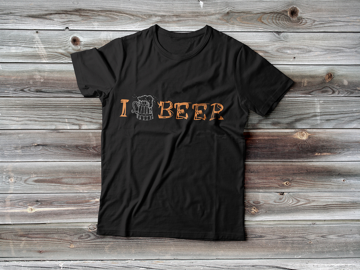 t-shirt beer Fun alcohol textile