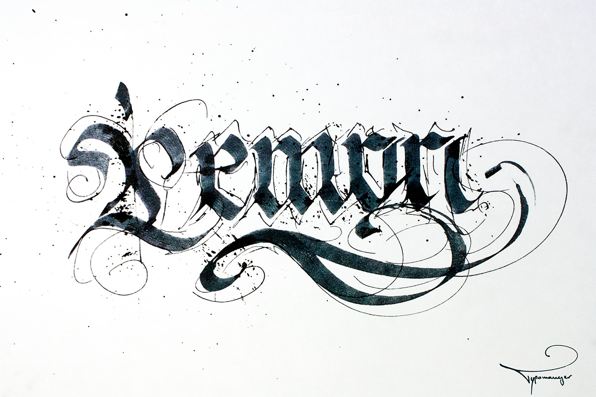 irinel papuc Typomonger calligraffiti art design HAND LETTERING