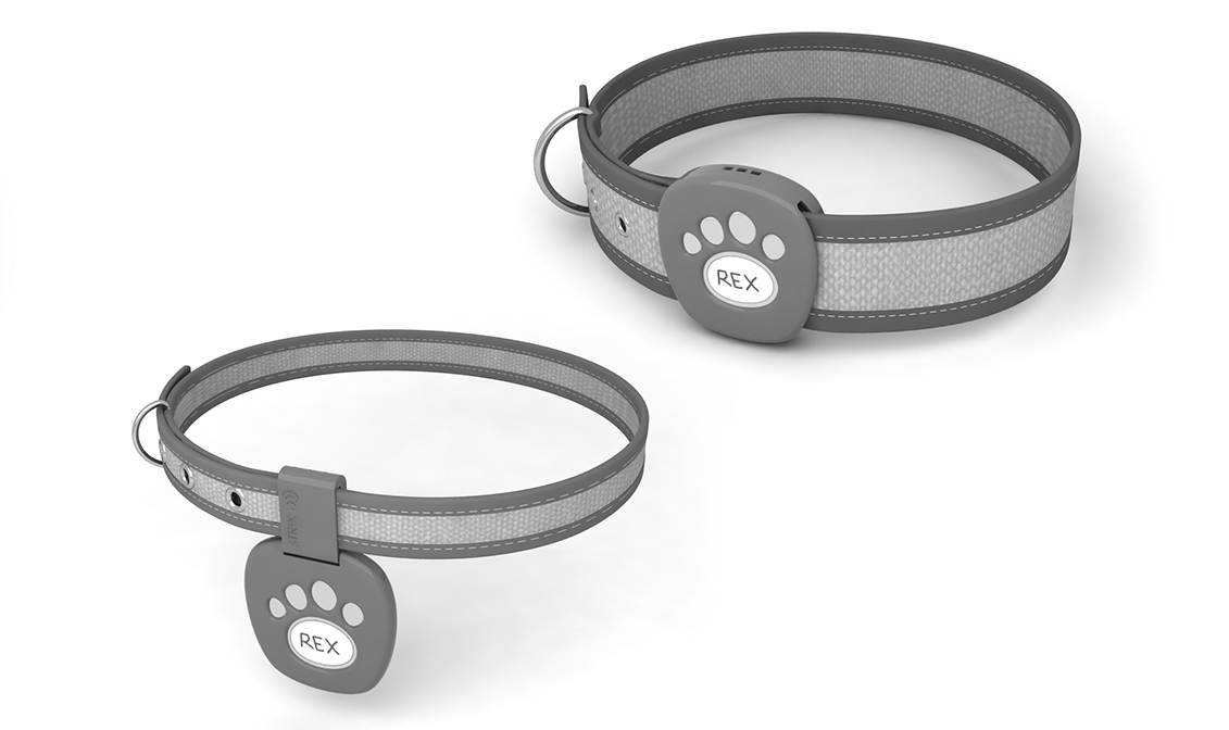 industrial design  product design  gps Pet dog tracking plastics Electronics collar