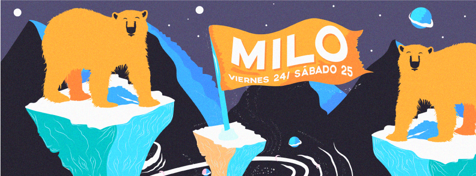 MILO CLUB San Juan argentina zurdo diseño pedro flores stramandinoli poster flyer
