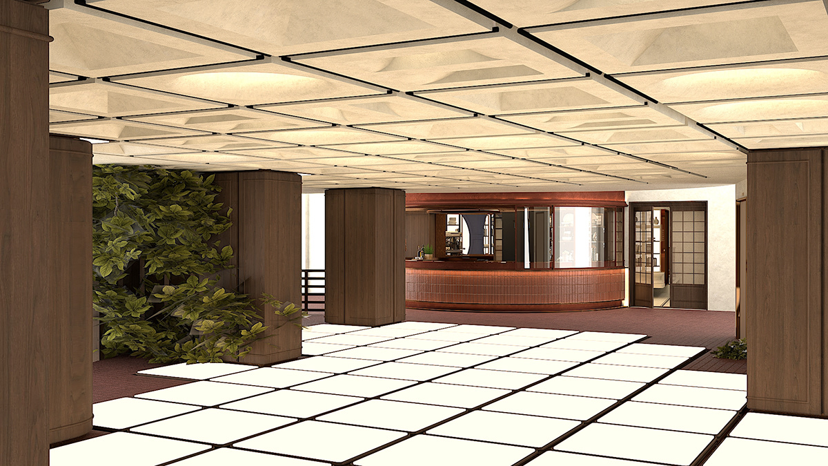 Interior architecture visualization interior design  modern Render vray SketchUP