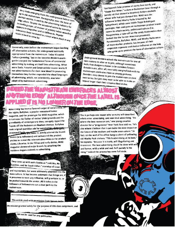 editorial punk page layout