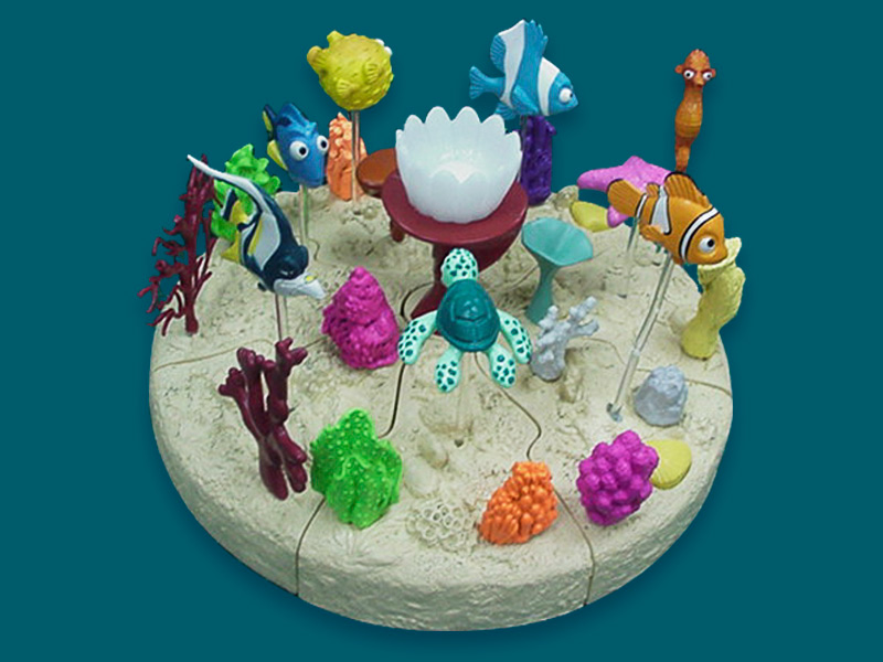 finding nemo Happy Meal Toy Set light spin