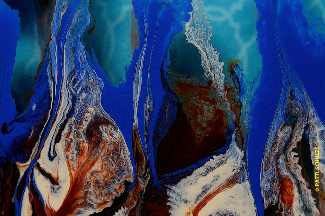 acrylic Ocean water liquid art macro