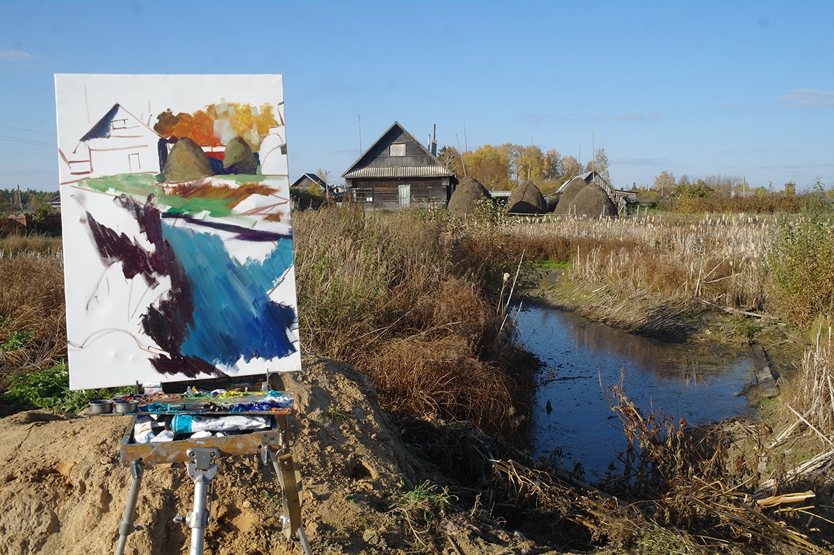landscapes draw painting   plein air