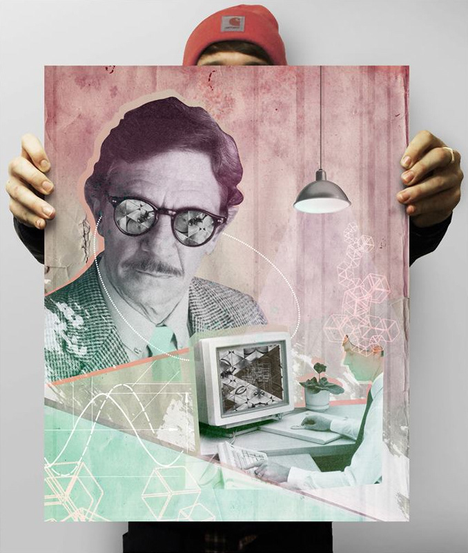 Patterns pattern collage contemporary glasses acid kaleidoscope vision Computer testing Mushrooms hallucinogenics trippy moustache psychedelic