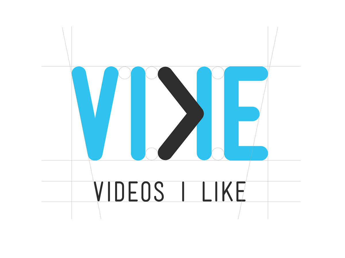 vike ViDEOS i LiKE music platform Logo Design corporate Business Cards Mockup Video clips player share