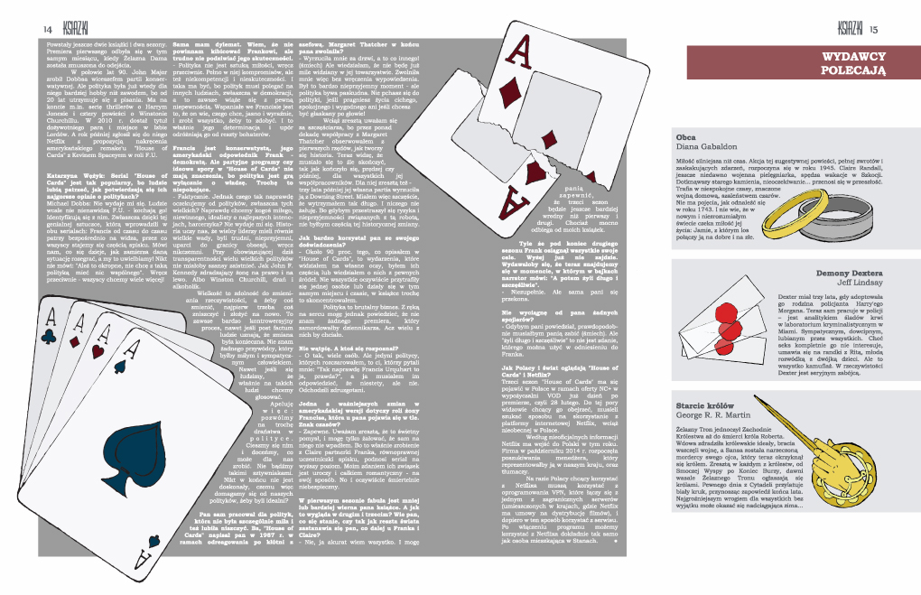 magazine magazine layout illustrations house of cards student show