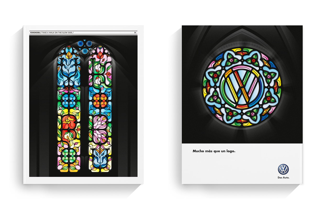 yorokobu editorial magazine Baimu stain glass stainglass vidriera Iglesia cathedral romanic light luz color