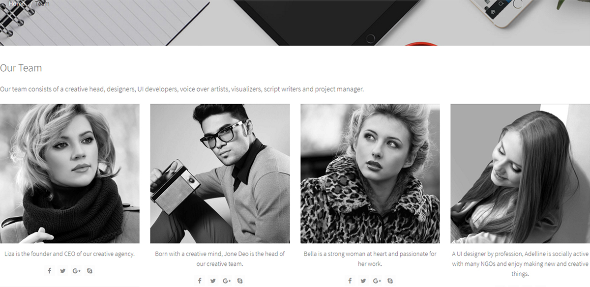 HTML5 templates creative agency Free Templates responsive themes
