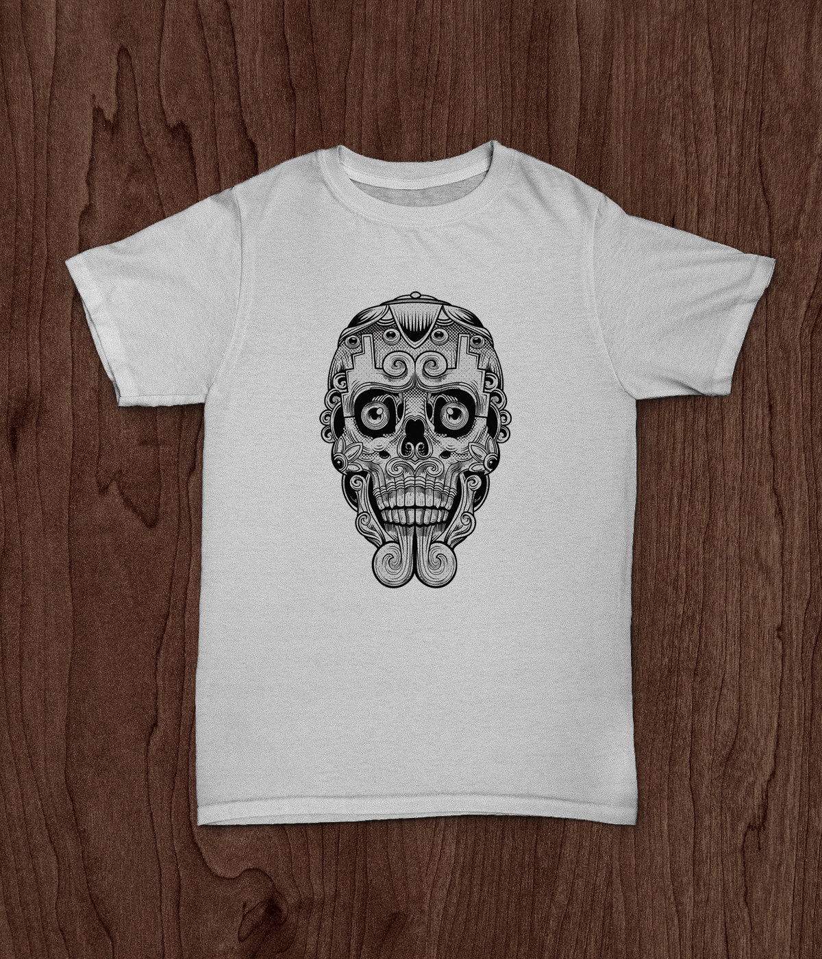 skull Mexican tshirt ilustrator photoshop vector
